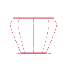 Objects Plant Pots Ikea Druvflader Plant Pot Large Silhouette Cutting Svg Files, Free Vectors File